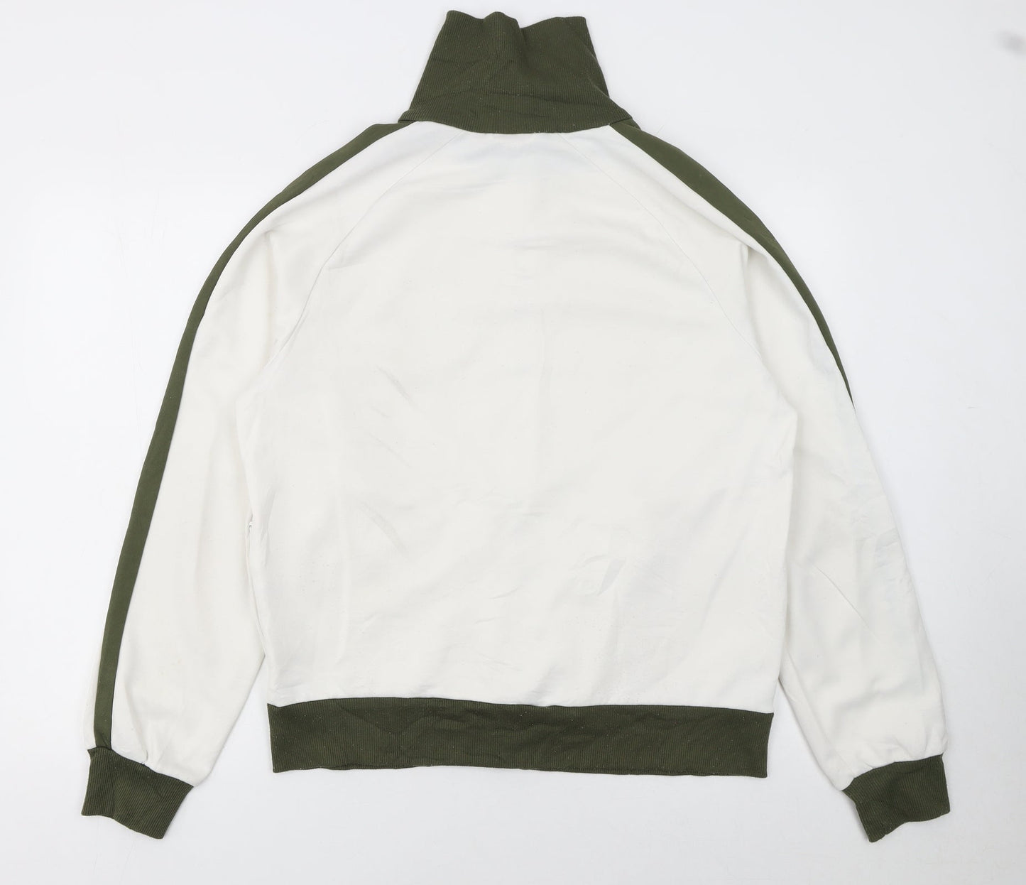 Puma Men's White Track Jacket L Full Zip Sportswear