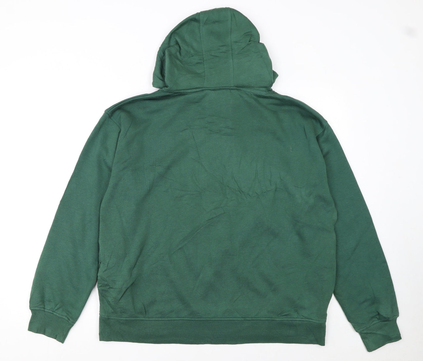 Disney Women Green Winnie the Pooh Hoodie Size L 14/16 Pullover Sweatshirt