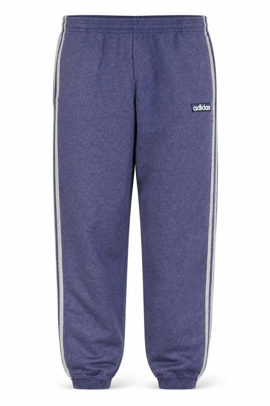 Front view of Adidas Men's Blue Jogger Sweatpants S Regular Fit Casual Tapered