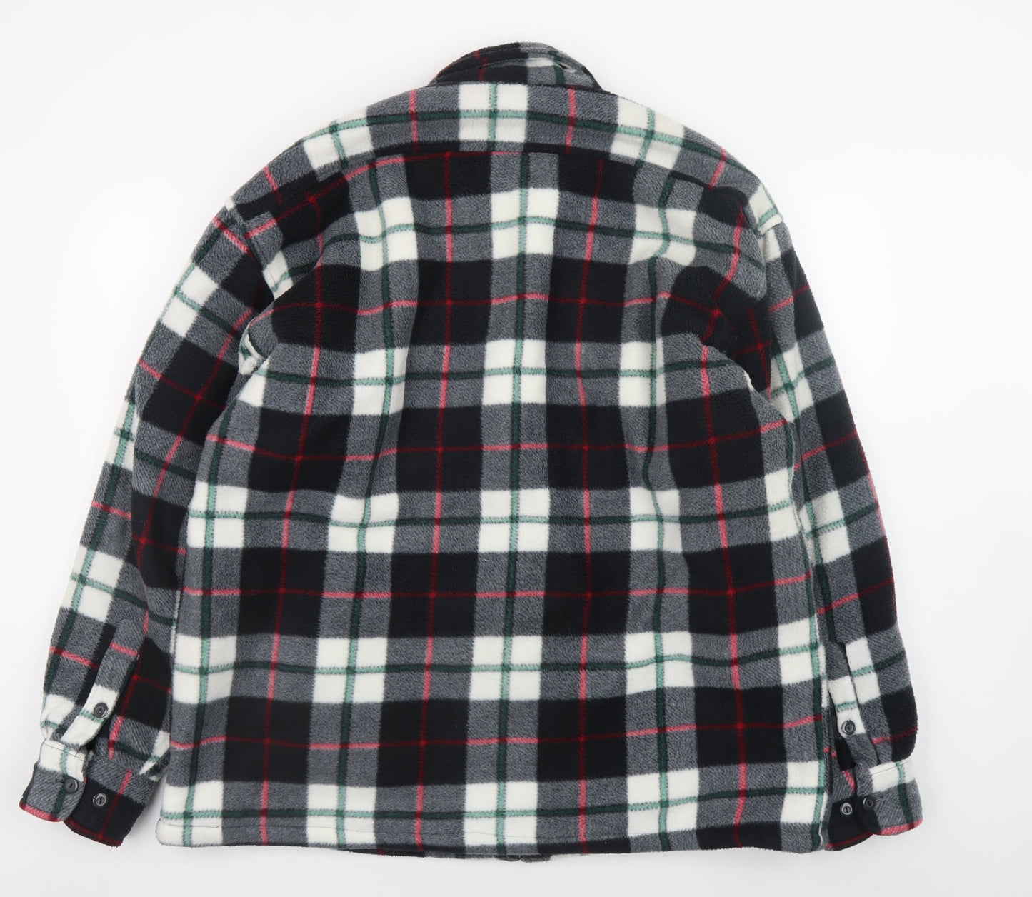 EuroStyle Men’s Multicoloured Checked Fleece Jacket XL