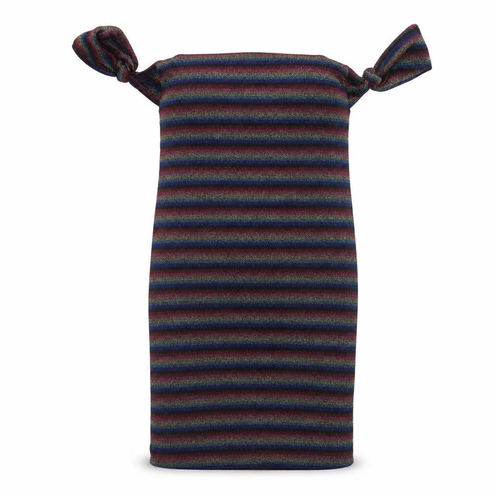 Topshop Women’s Multicoloured Off Shoulder Bodycon Dress Size 12