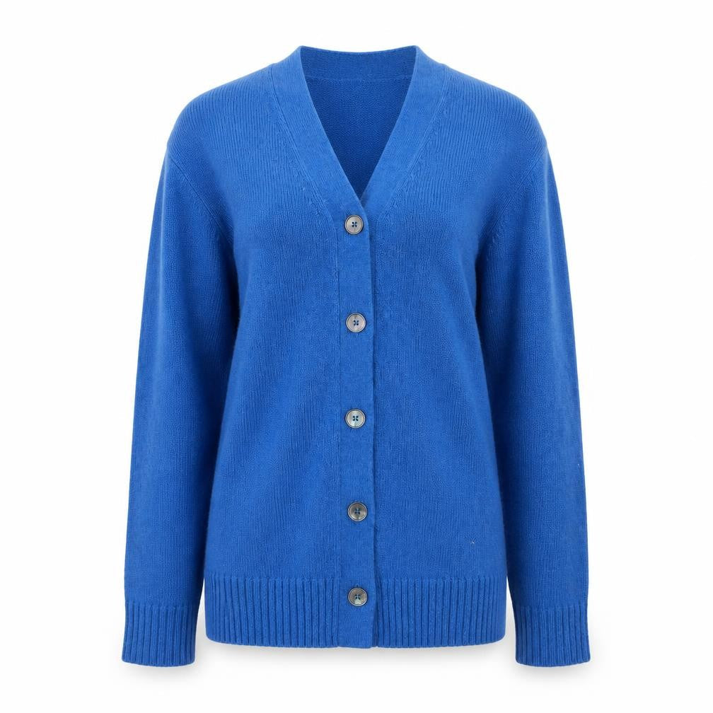 Marks & Spencer Women’s Blue Wool Mohair V-Neck Button Cardigan XS