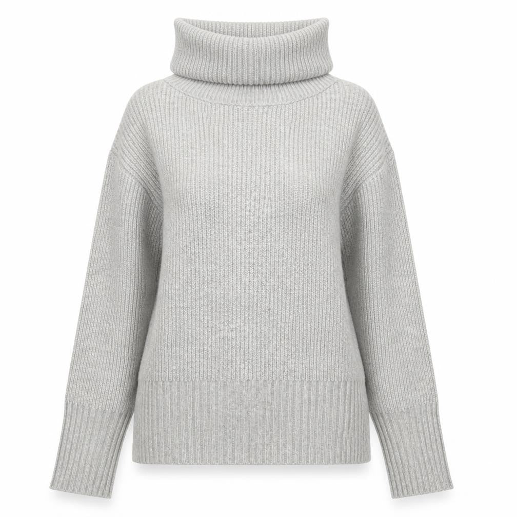 Marks & Spencer Womens Grey Roll Neck Knit Jumper Size S