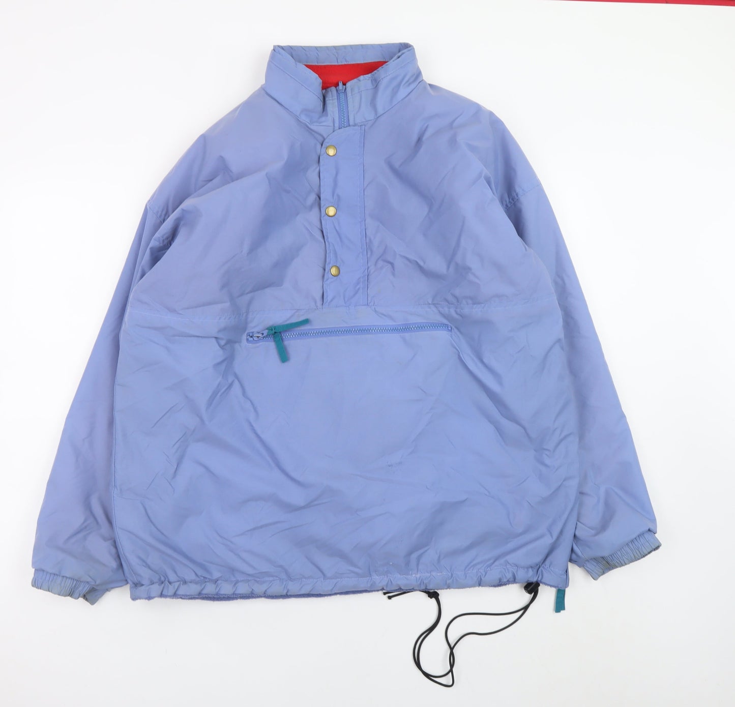 Cotton Traders Men's Blue Nylon Fleece Lined Anorak Jacket Size M