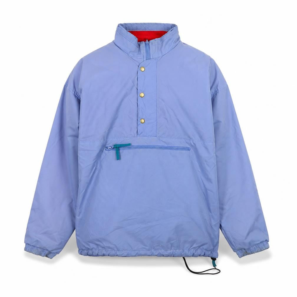 Cotton Traders Men's Blue Nylon Fleece Lined Anorak Jacket Size M