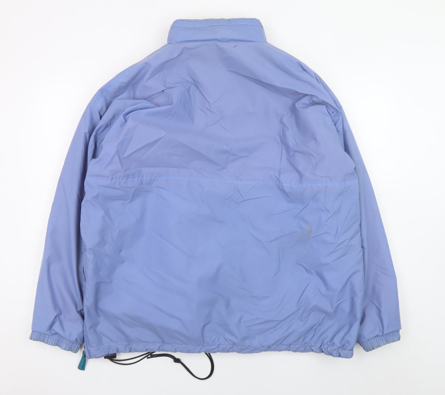 Cotton Traders Men's Blue Nylon Fleece Lined Anorak Jacket Size M