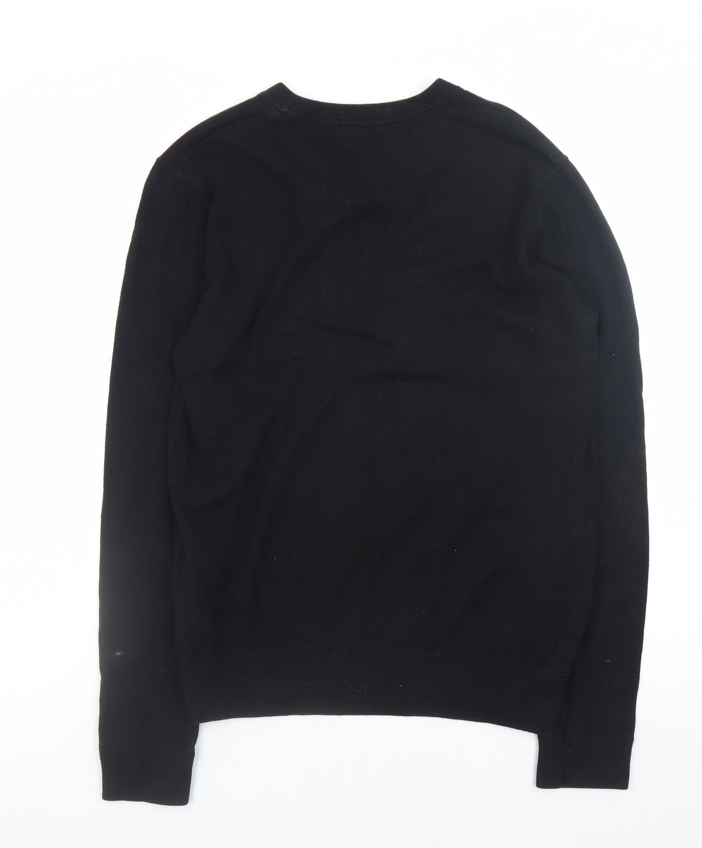 Gap Mens Black XS V-Neck Cotton Knit Jumper