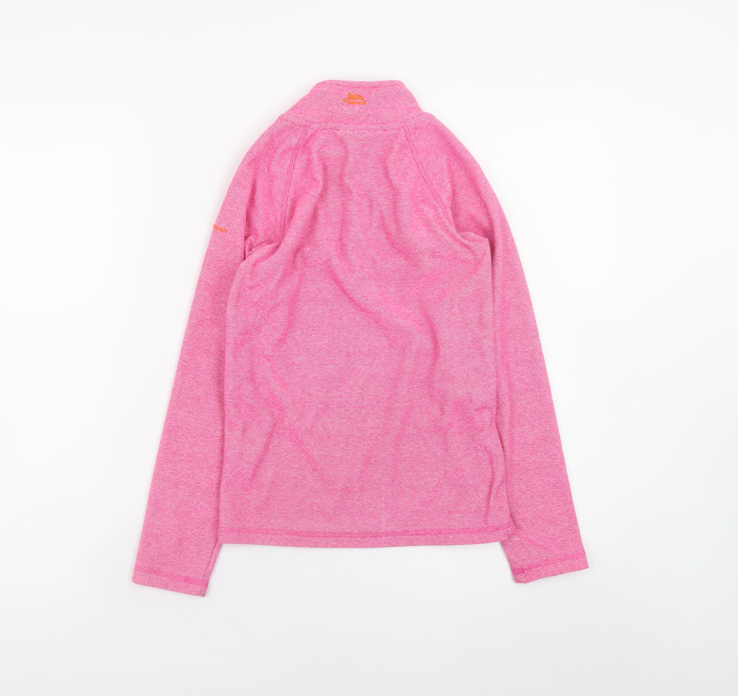 Trespass Girls Pink 1/2 Zip Pullover Fleece Sweatshirt 9-10 Years