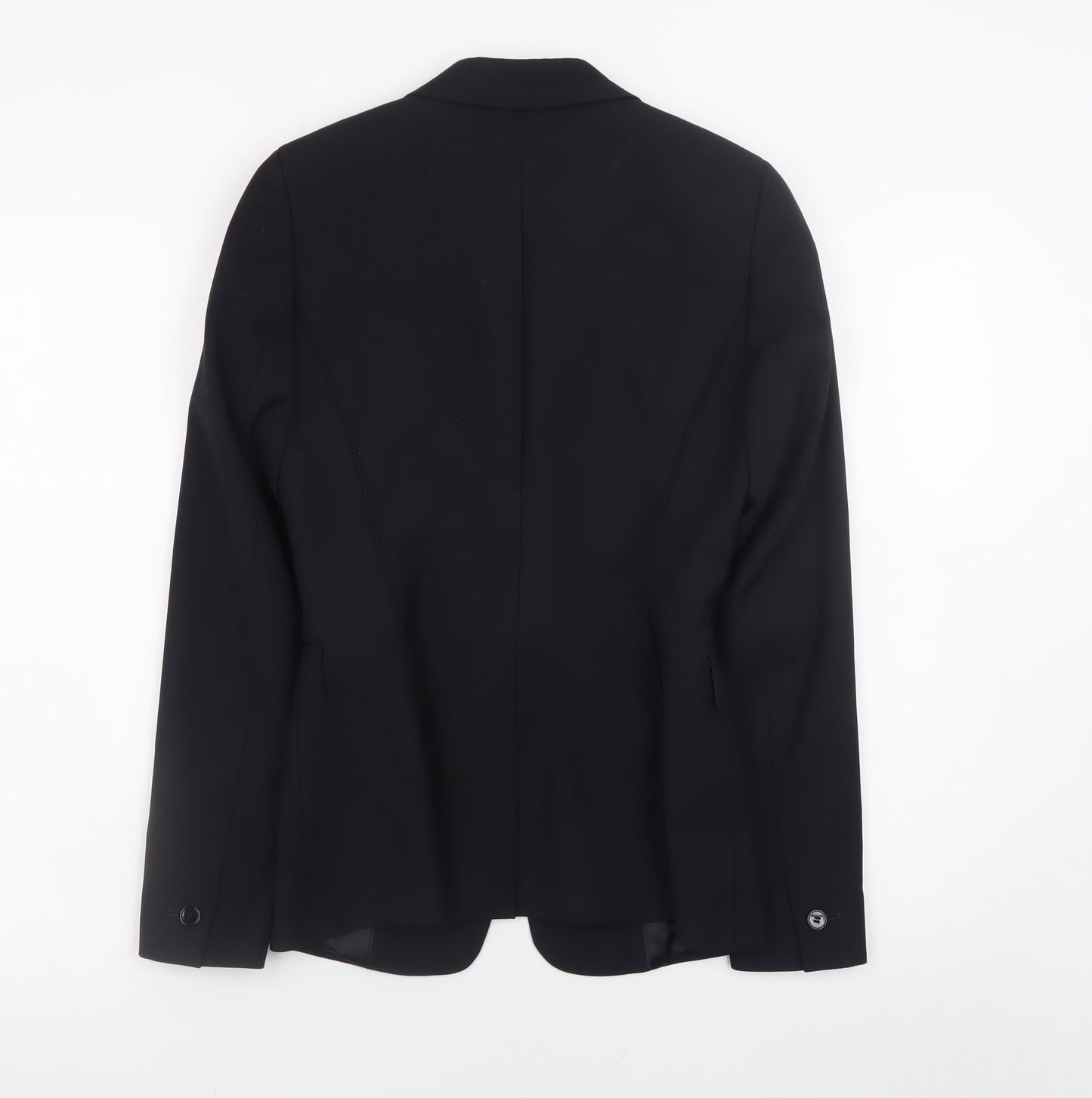 Reiss Womens Black Wool Slim Fit Blazer Jacket UK 6
