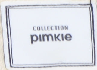 Pimkie Women Beige Linen Blend Double Breasted Blazer Size S