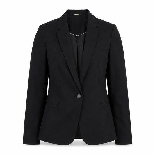 Mango Women's Black Blazer Jacket Size 8 Regular Fit