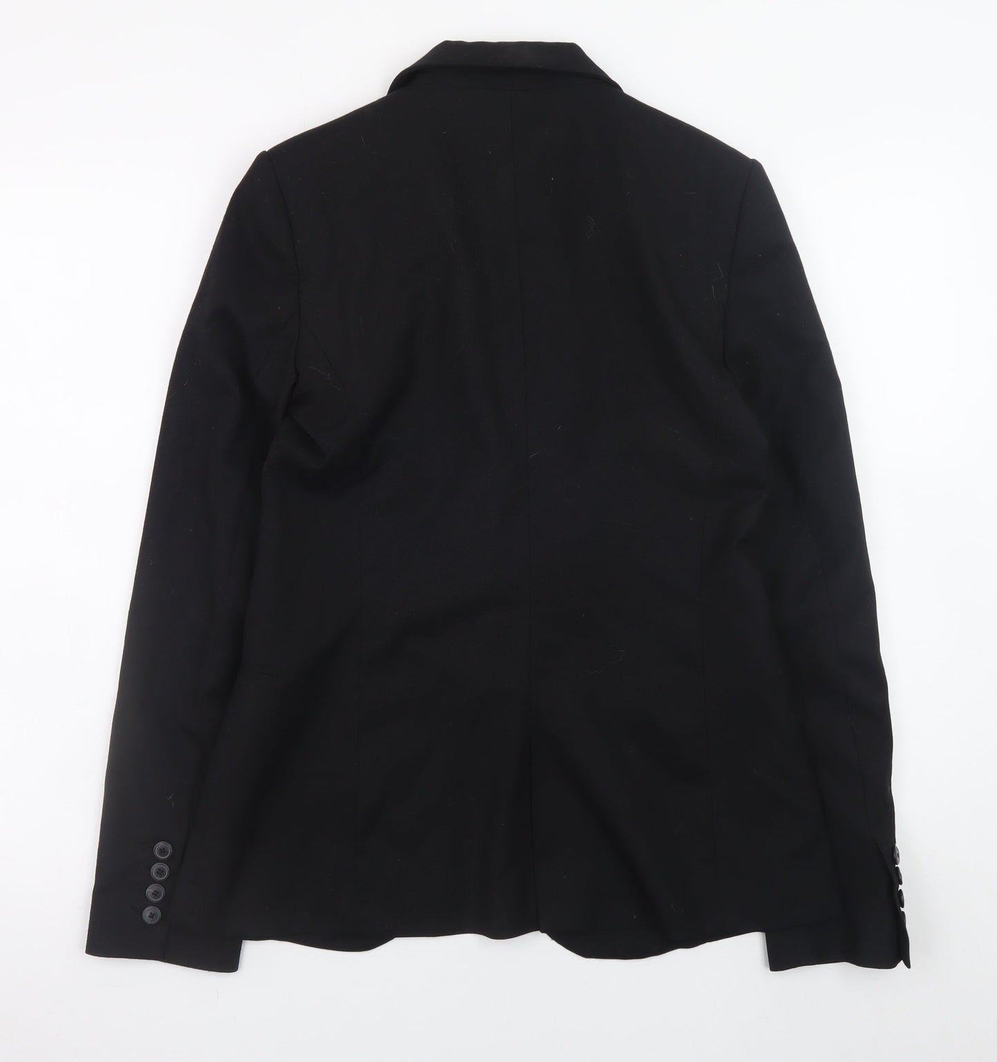 Mango Women's Black Blazer Jacket Size 8 Regular Fit