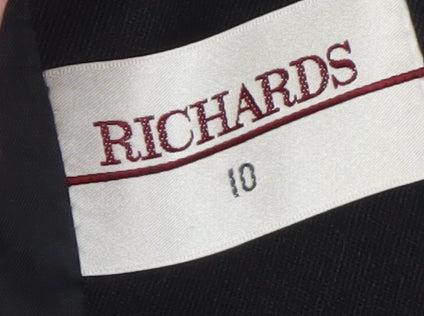 Richards Women's Black Size 10 Blazer Jacket Classic Workwear