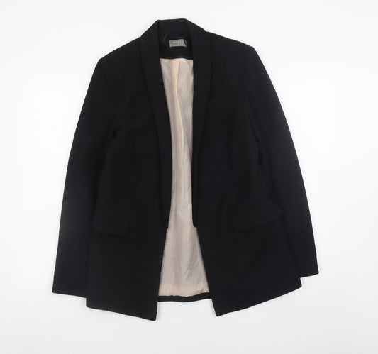 Oasis Women's Black Size 12 Blazer Jacket Classic Mid-Length Workwear