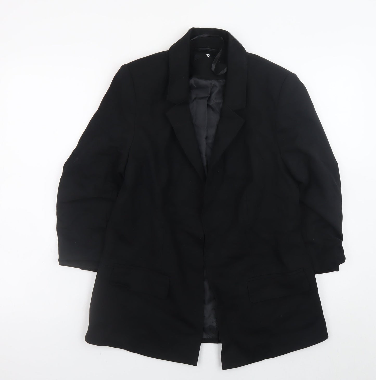 V by Very Women's Black Blazer Jacket Size 12 Regular Fit
