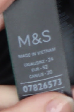 Marks and Spencer Women’s Black Blazer Size 24 Lined Business Jacket