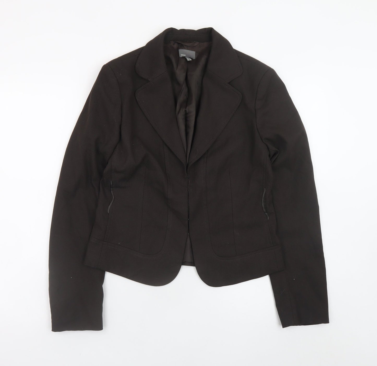 Mexx Women's Black Blazer Size 14 Lined Formal Work Jacket