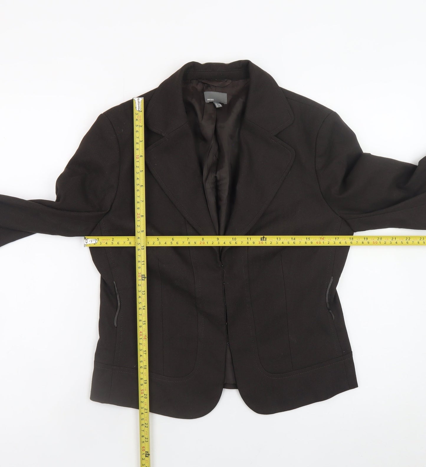 Mexx Women's Black Blazer Size 14 Lined Formal Work Jacket