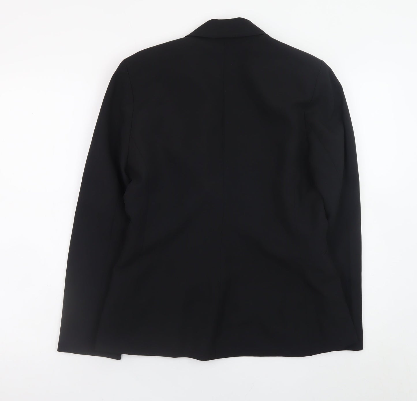 Essentials Women’s Black Classic Blazer Size 10 Lined Work Jacket