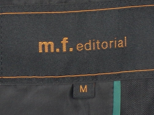 m.f.editorial Womens Black Wool Blend Blazer Jacket M