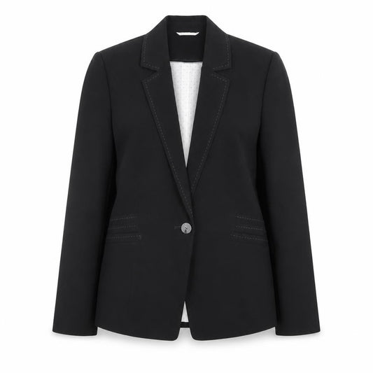 Marks and Spencer Women Grey Blazer UK 14 Classic Lined Work Jacket