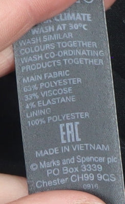 Marks and Spencer Women Grey Blazer UK 14 Classic Lined Work Jacket