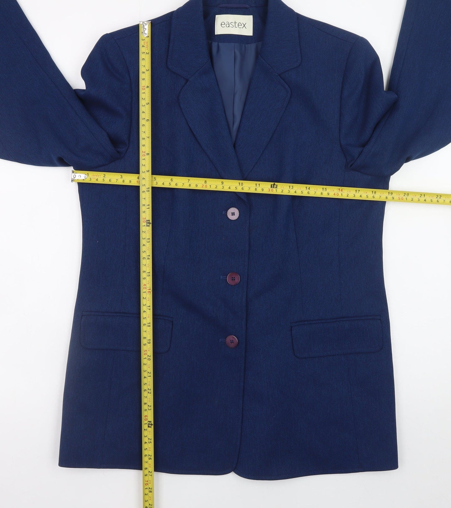 Eastex Women's Blue Classic Blazer Jacket Size 10