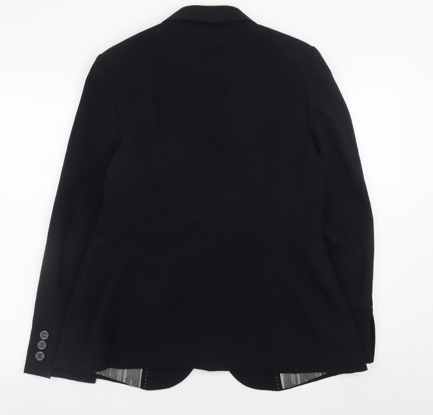 Marks and Spencer Women's Black Blazer Jacket Size 14 Regular Fit