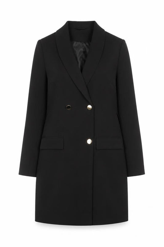 Quiz Women’s Black Size 6 Jacket Dress Long Sleeve Collared