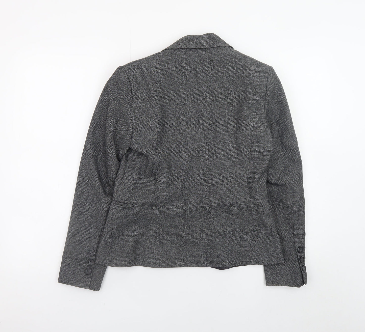 Next Petite Women's Grey Blazer Size 10 Regular Fit Work Jacket