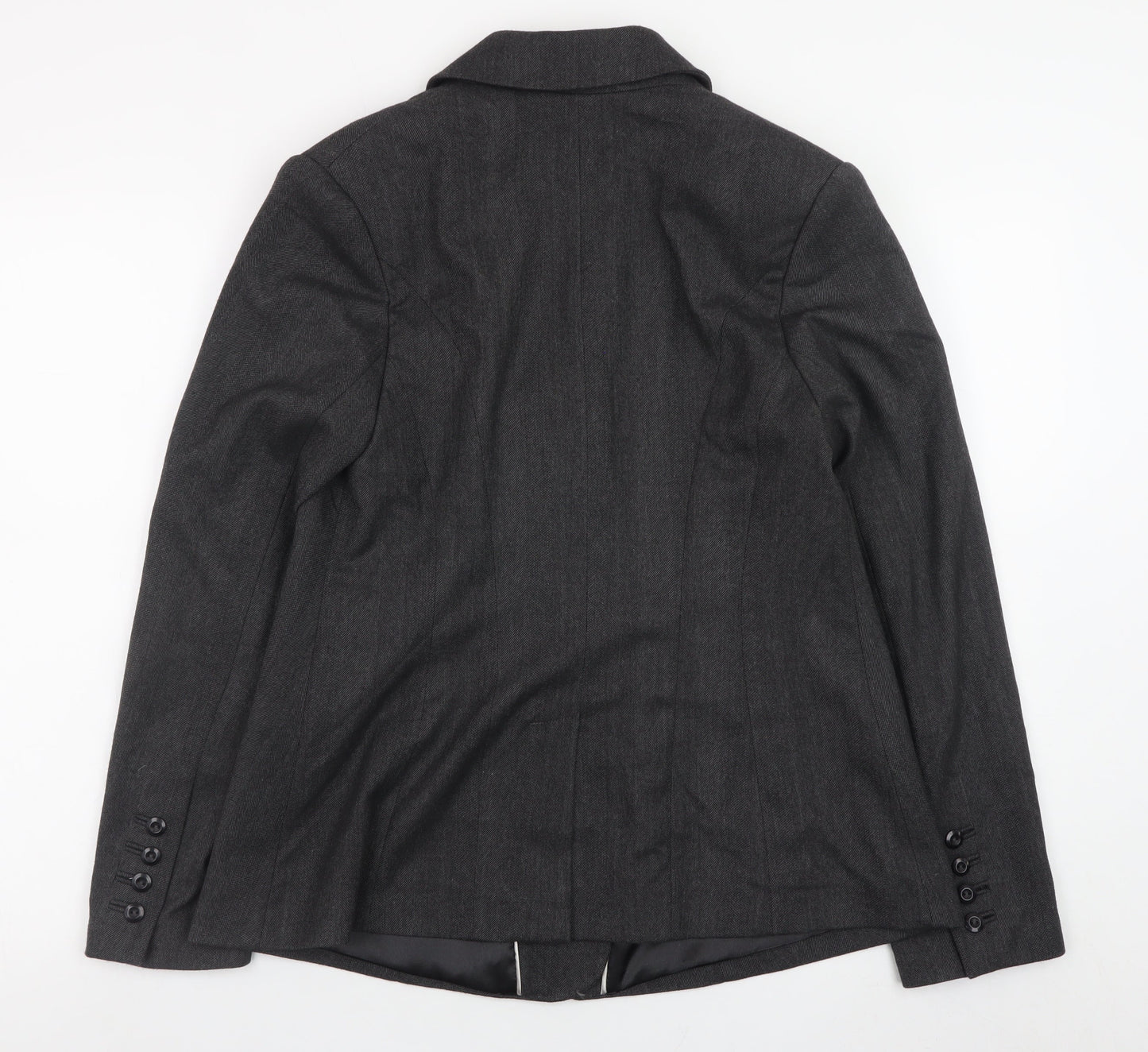 Crave Women's Grey Classic Blazer Size 8 Lined Formal Jacket