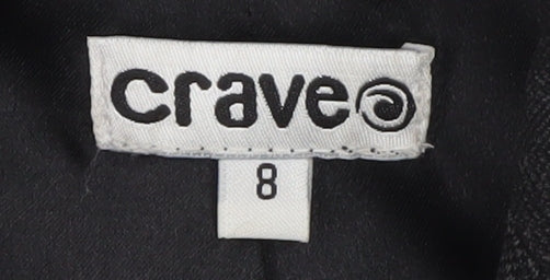 Crave Women's Grey Classic Blazer Size 8 Lined Formal Jacket
