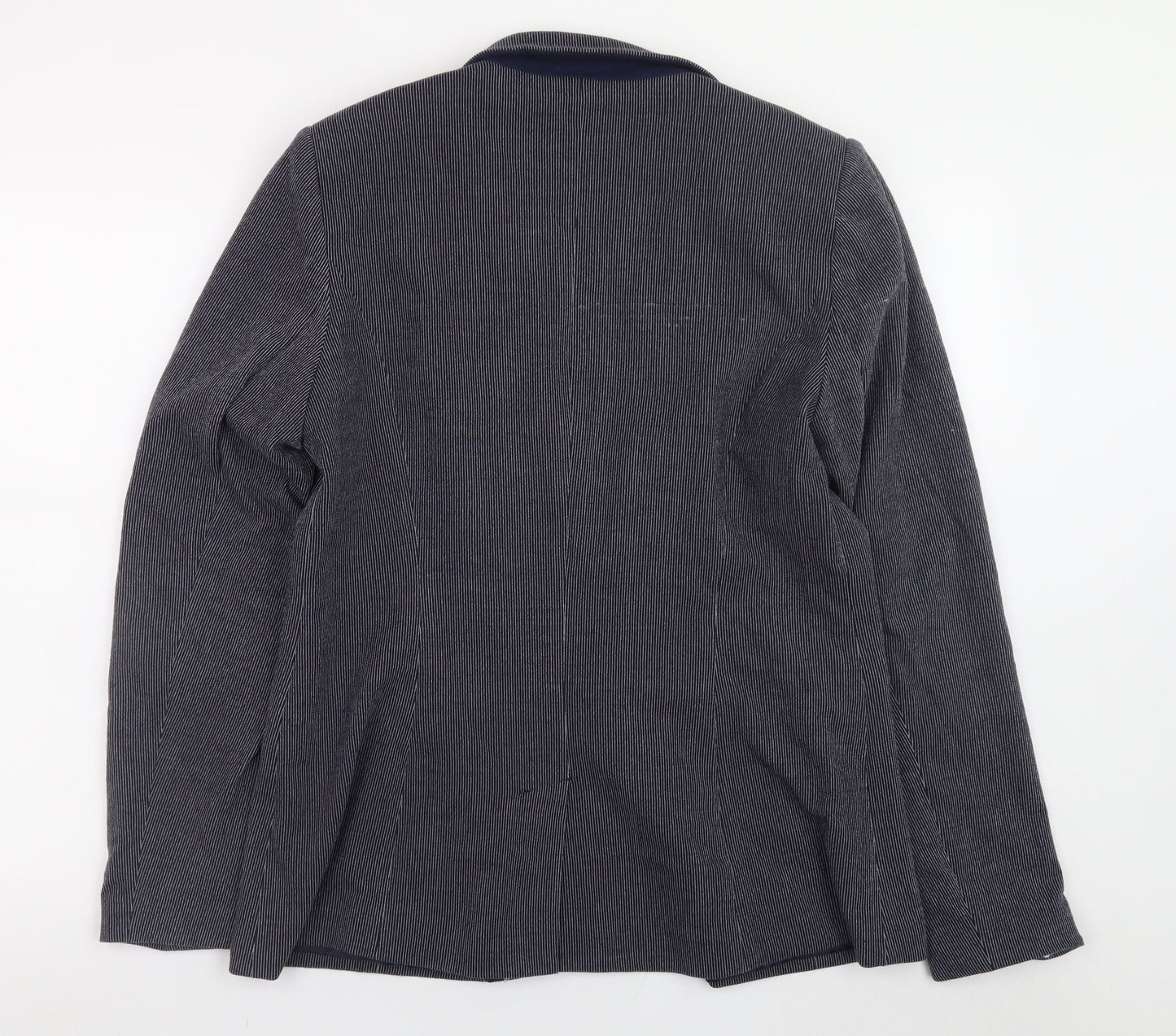 Next Womens Grey Corduroy Blazer Size 16 Classic Lined Jacket