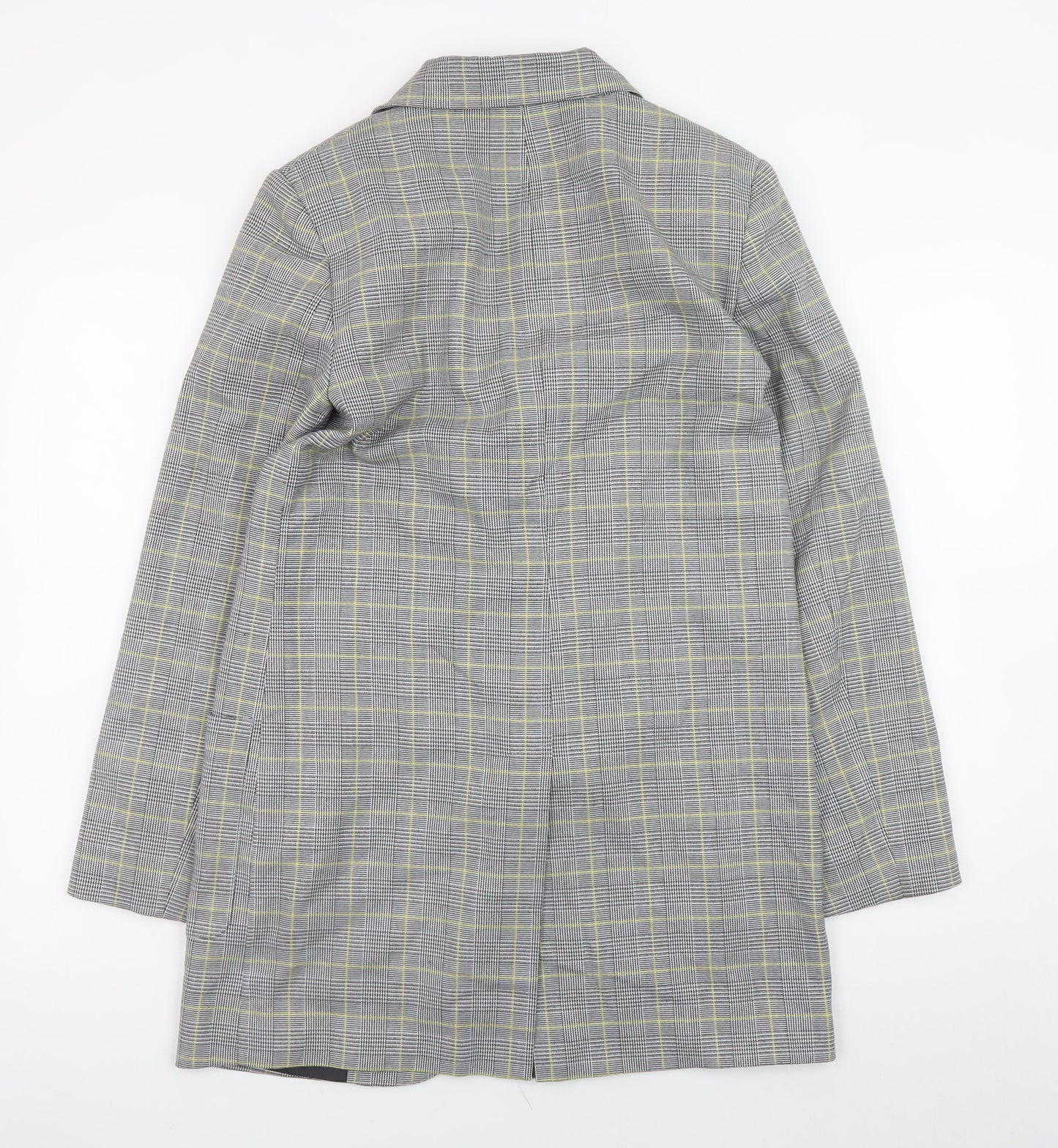 Marks and Spencer Women’s Grey Check Blazer Jacket Size 8 Regular