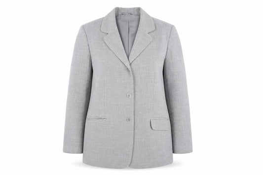 Bon Marché Women Grey Size 14 Blazer Jacket Classic Formal