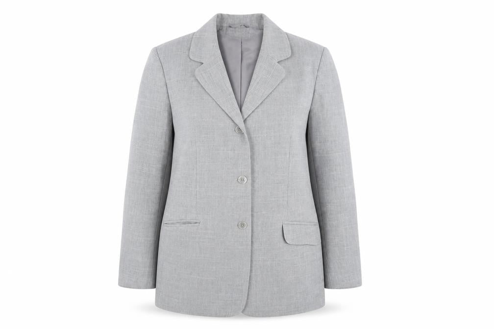 Bonmarché Women Grey Size 14 Blazer Jacket Classic Formal