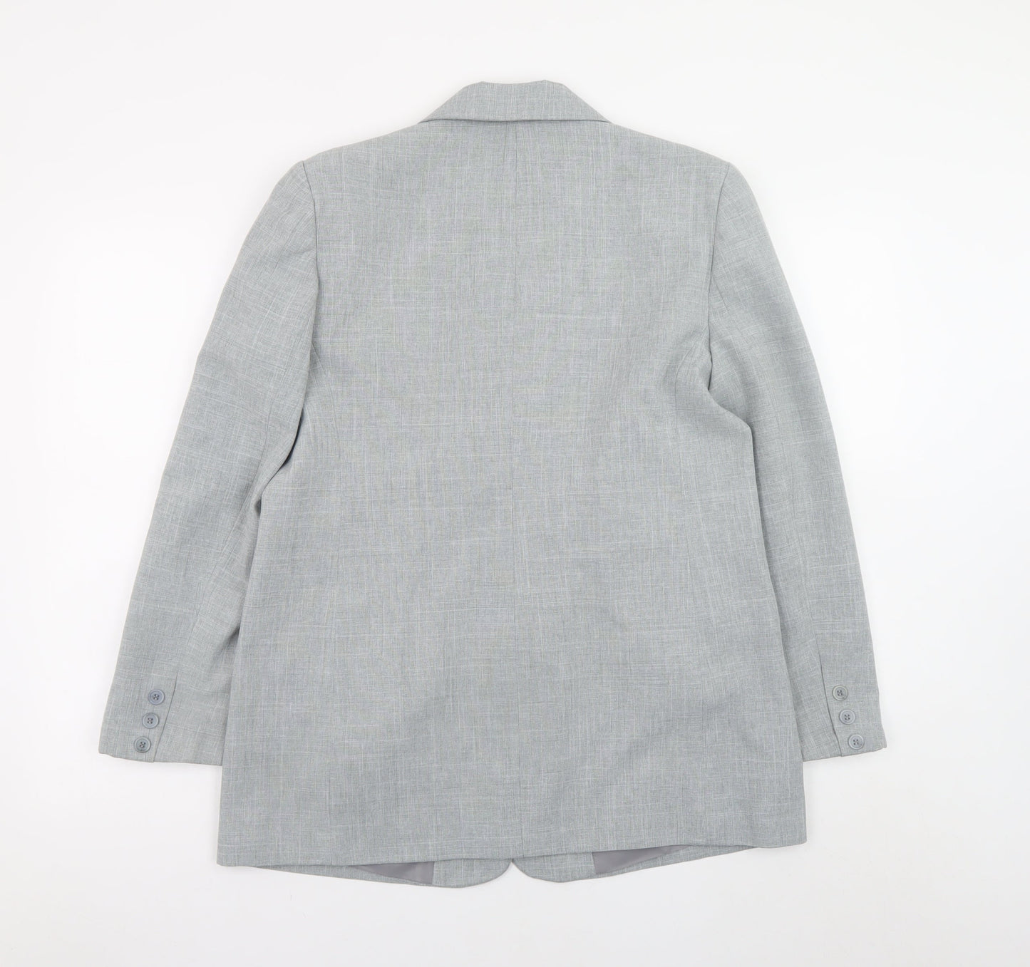 Bon Marché Women Grey Size 14 Blazer Jacket Classic Formal