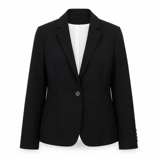 Next Women's Black Blazer UK 14 Classic Lined Work Jacket