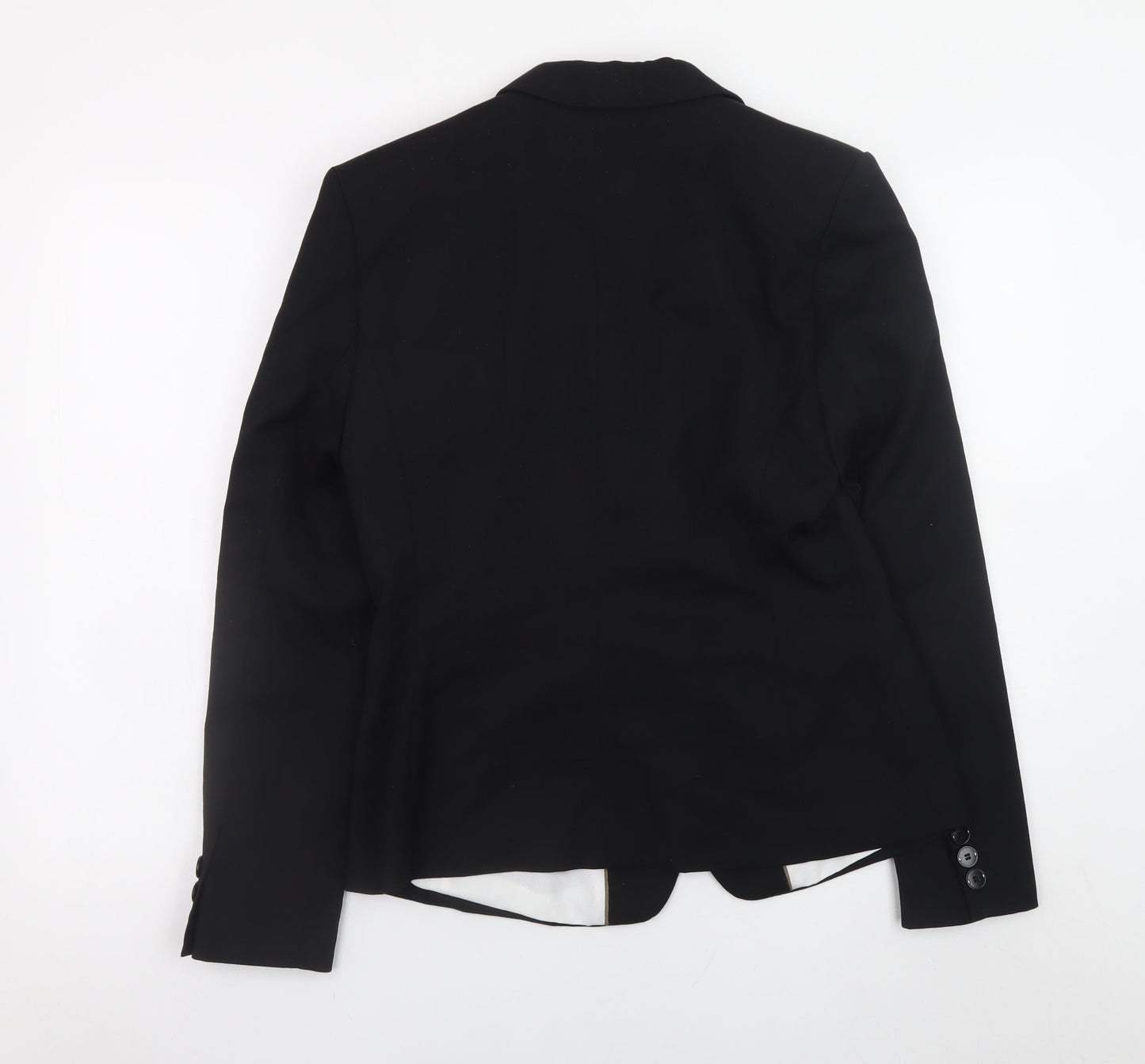 Next Women's Black Blazer UK 14 Classic Lined Work Jacket