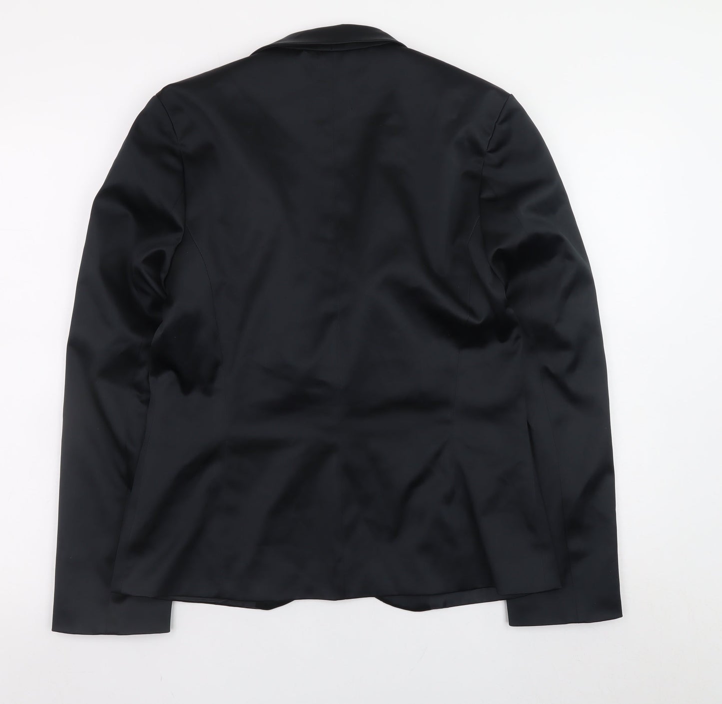 New Look Women’s Black Size 14 Satin Blazer Jacket