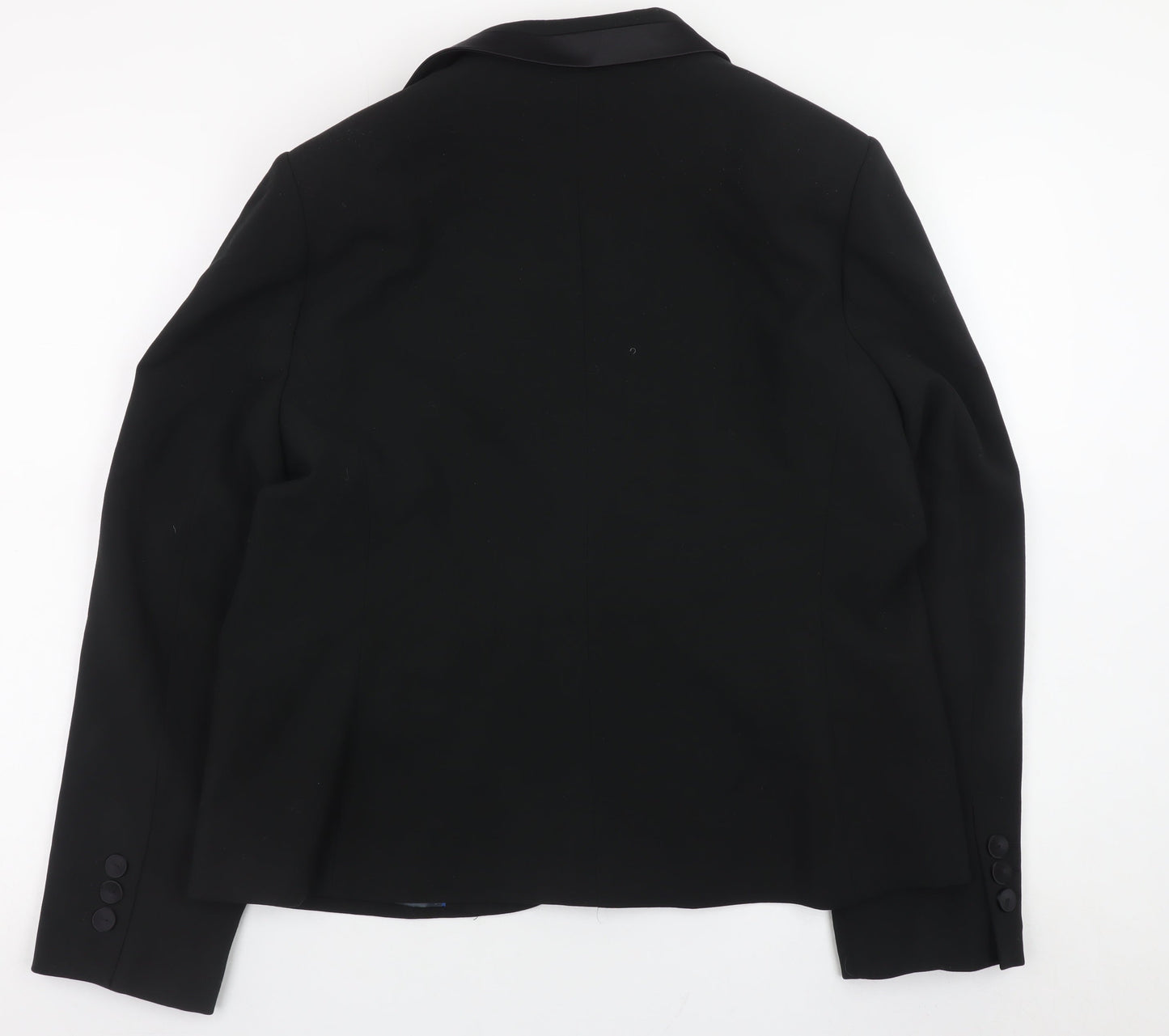 CC Women's Black Size 18 Classic Lined Blazer Jacket