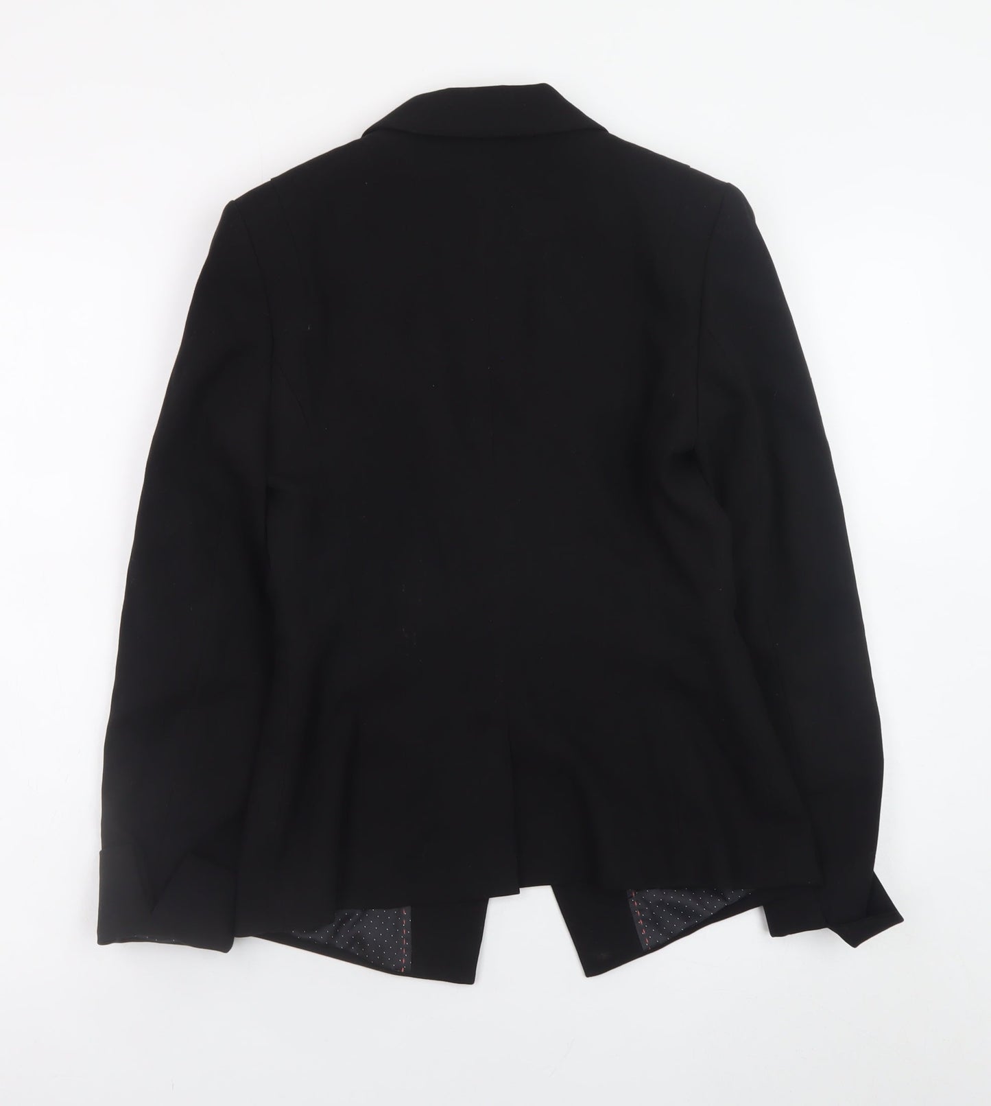 Next Women's Black Blazer Jacket Size 6 Regular Fit Lined Office Workwear
