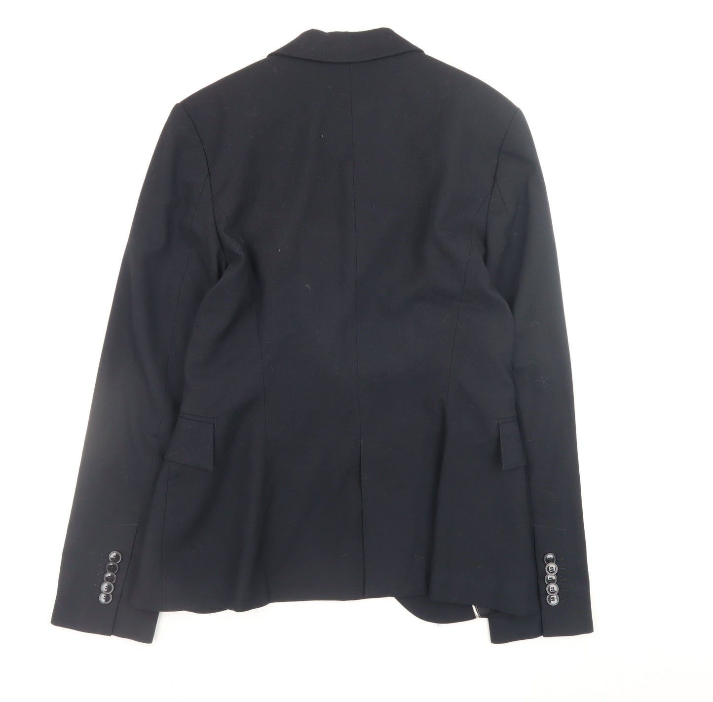 Zara Women's Black Blazer Size 10 Classic Lined Work Jacket