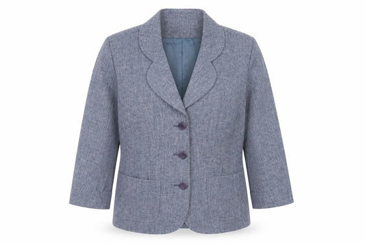 Cotswold Collections Women Blue Size 14 Classic Blazer Jacket