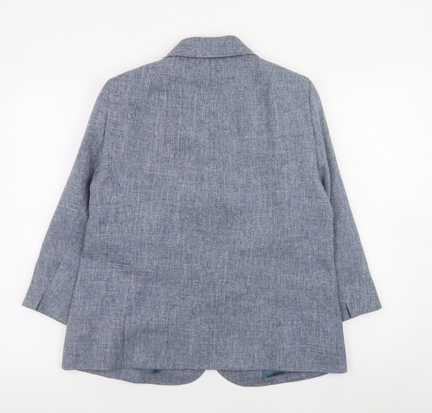 Cotswold Collections Women Blue Size 14 Classic Blazer Jacket
