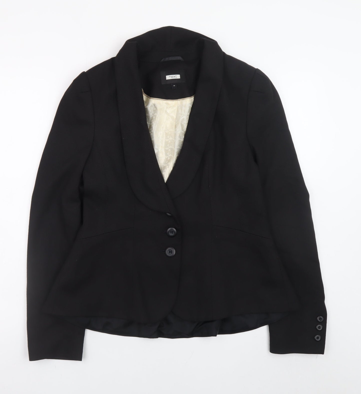 Next Women’s Black Blazer Size 14 Classic Formal Work Jacket