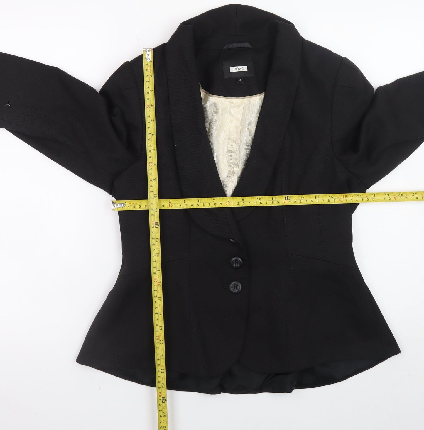 Next Women’s Black Blazer Size 14 Classic Formal Work Jacket