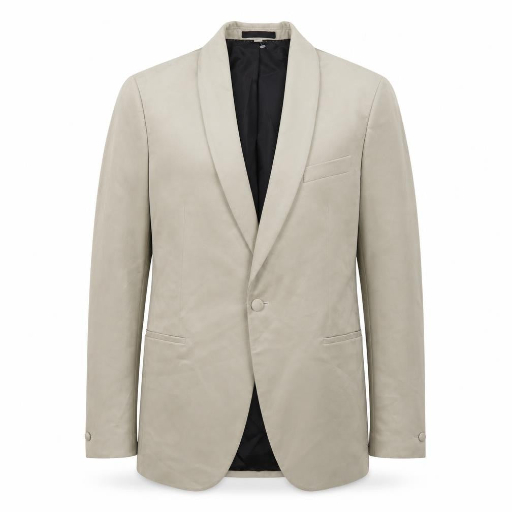 Marks & Spencer Men’s Beige XL Blazer Long Length Shawl Collar