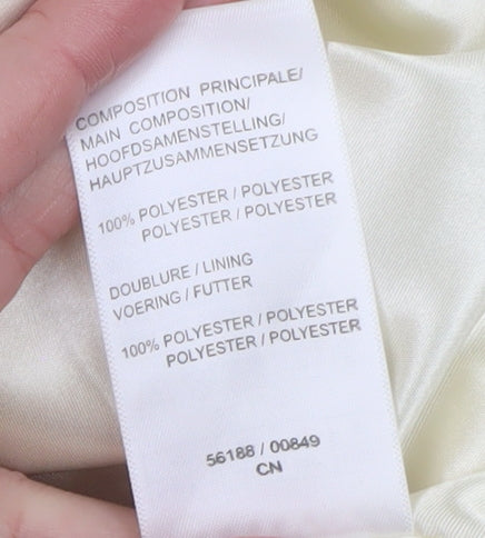 Damart Women’s Ivory Polyester Lined Blazer Size 12