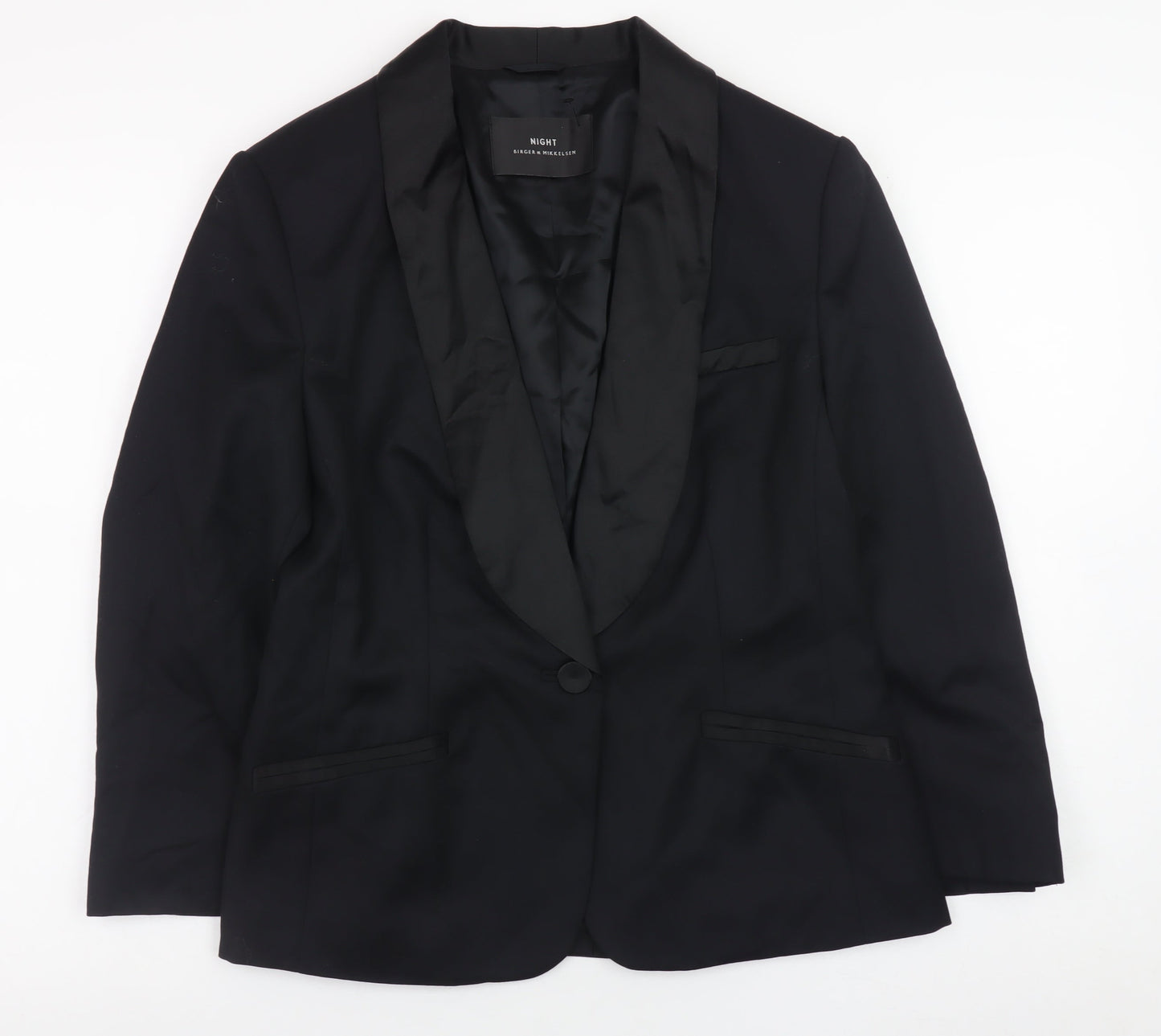 Birger et Mikkelsen Women’s Black Wool Blend Blazer Size 12